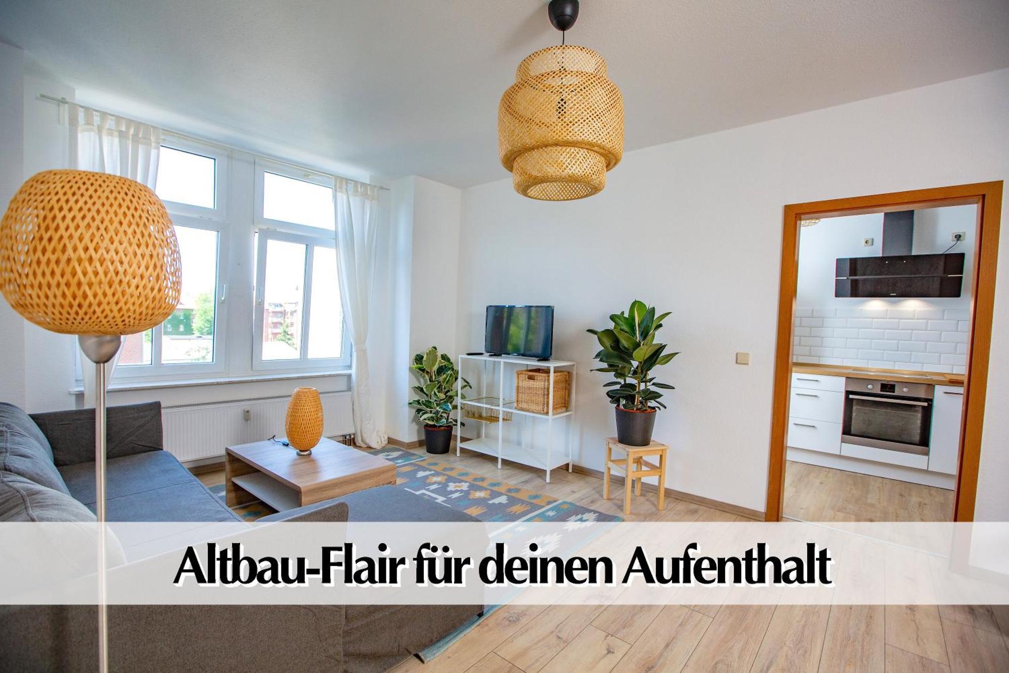 Stadtperle am plätschernden Wasser - 50m2 Zweiraumwohnung in zentraler Lage Erfurt Exterior foto